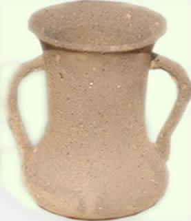 Old stone pot african water jug